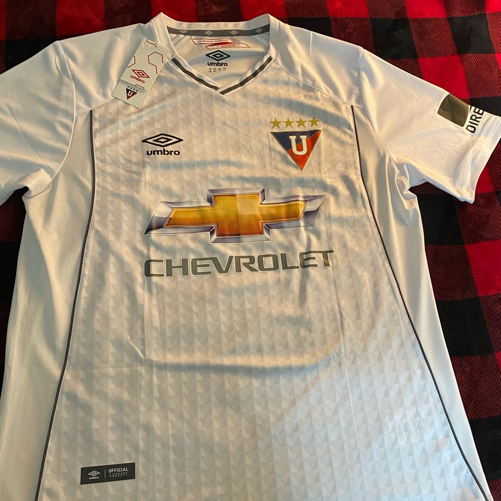 Liga de Quito soccer team home jersey by Umbro